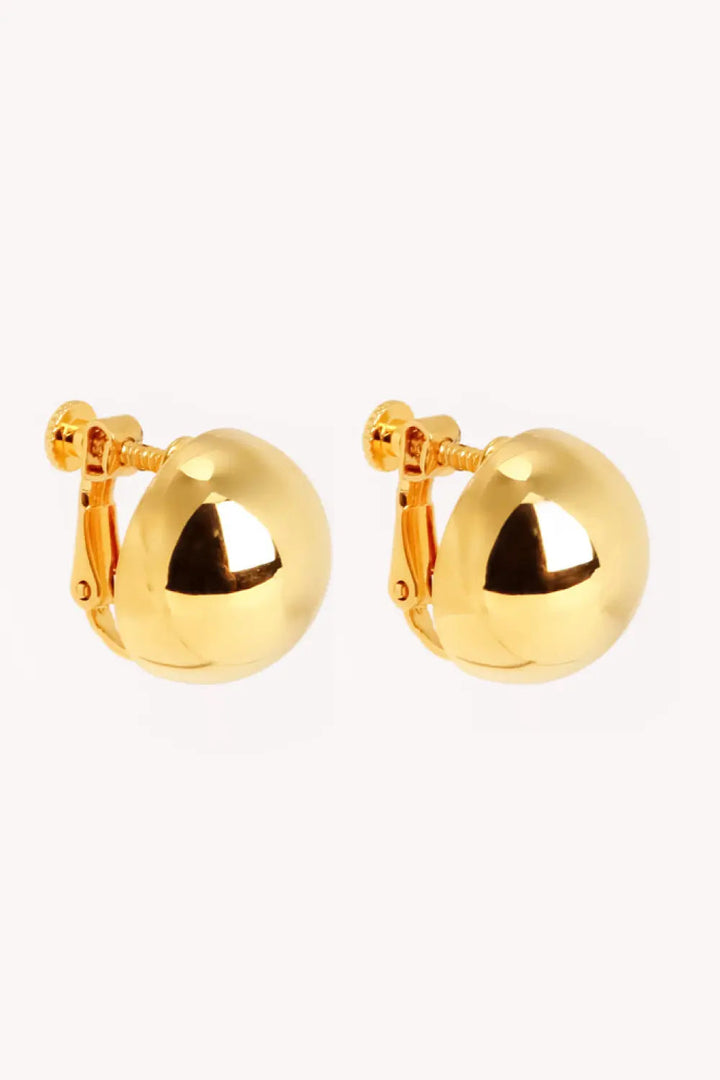 18K Gold Plated Ball Stud Earrings LOVCIA