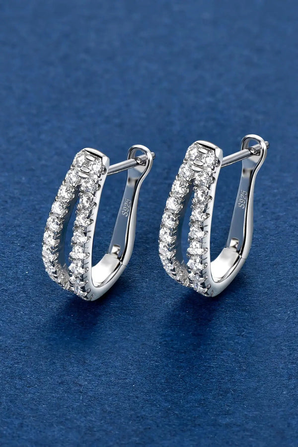 Moissanite 925 Sterling Silver Earrings LOVCIA