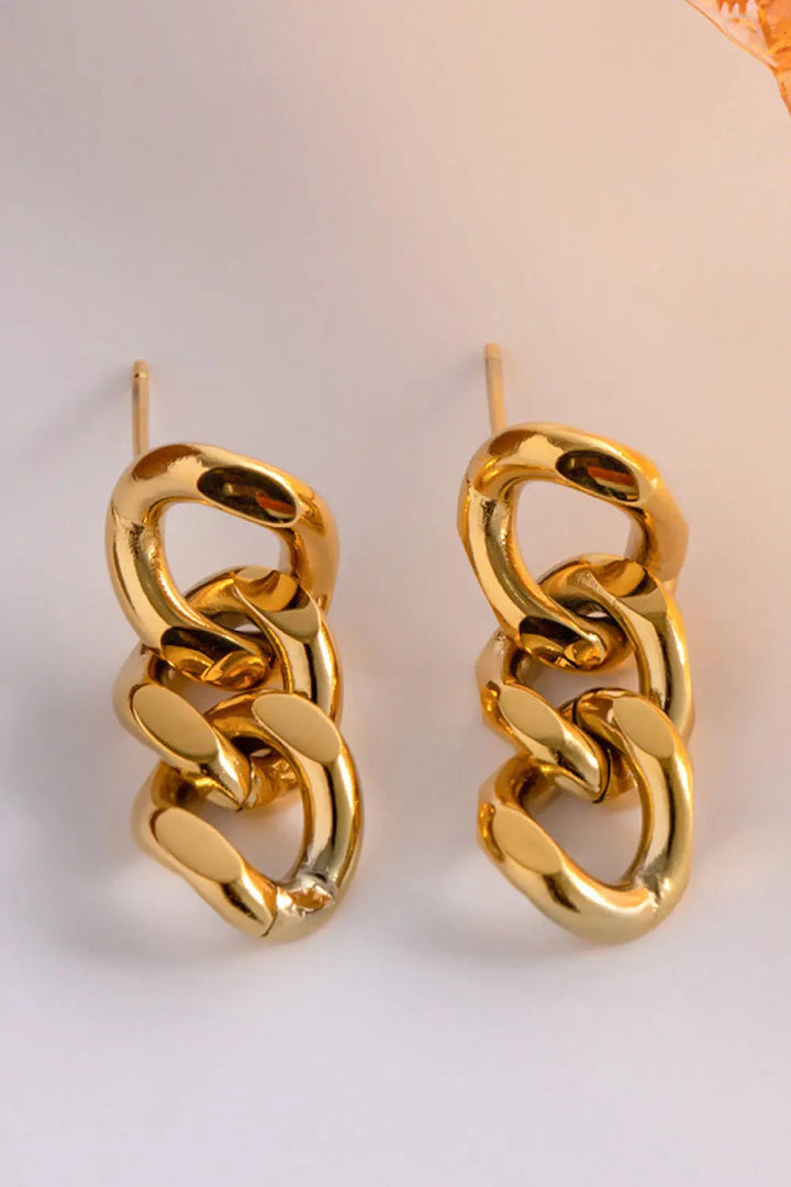 Stainless Steel Chain Earrings LOVCIA