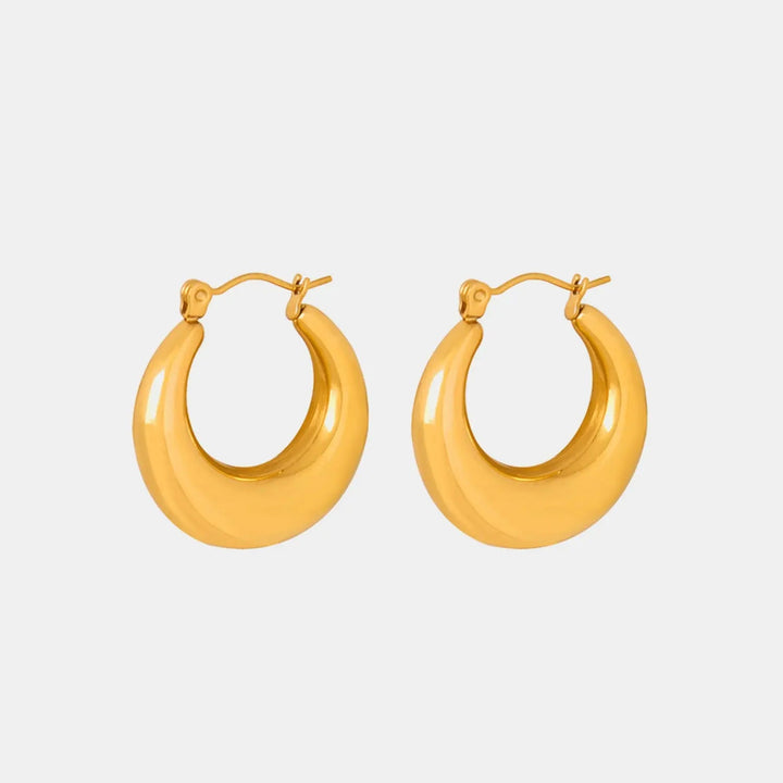 18K Gold-Plated Huggie Earrings LOVCIA