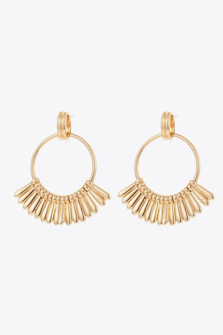 5-Pair Wholesale 18K Gold-Plated Zinc alloy Drop Earrings LOVCIA