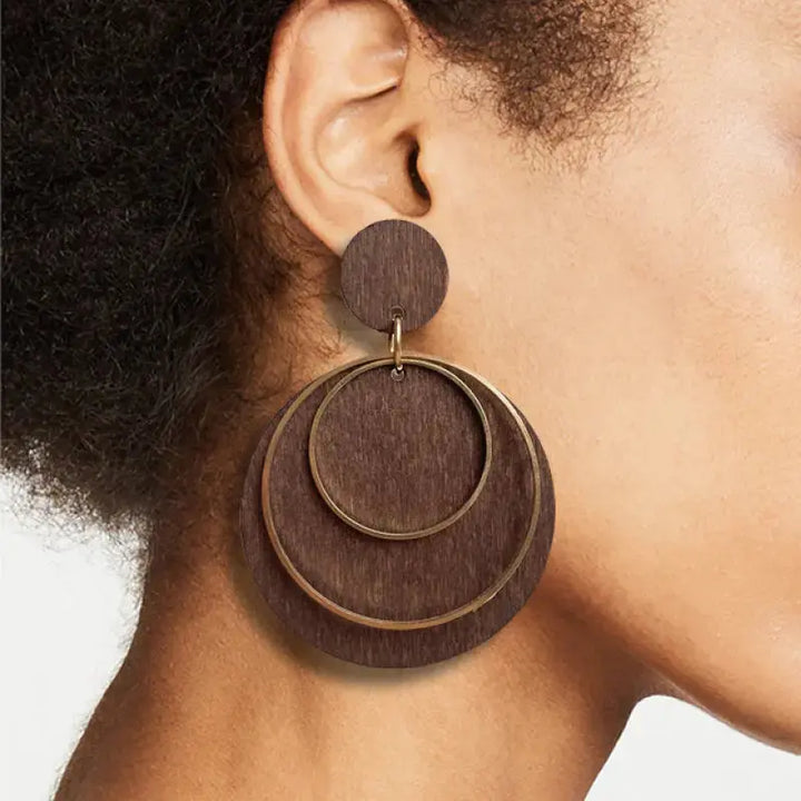 LOVCIA Geometric Drop Earrings