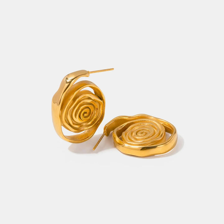 18K Gold-Plated Hoop Earrings LOVCIA