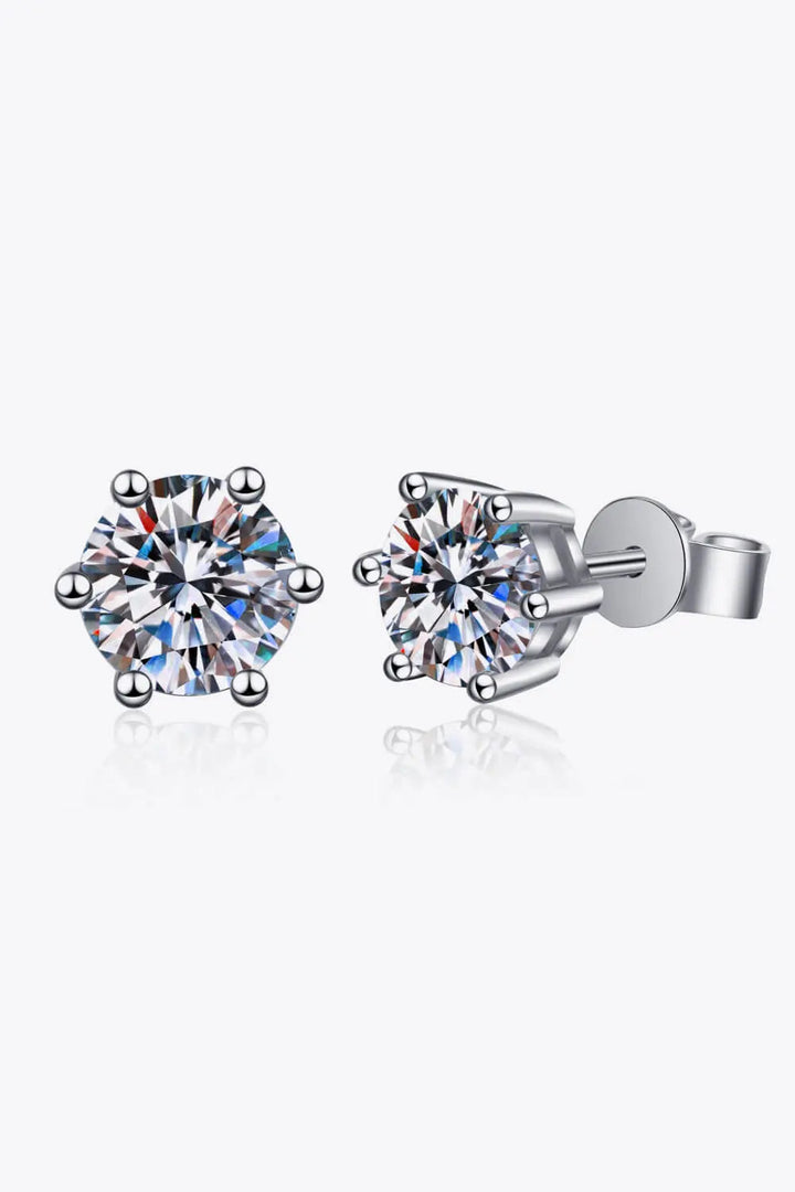 Adored Moissanite Stud Earrings LOVCIA