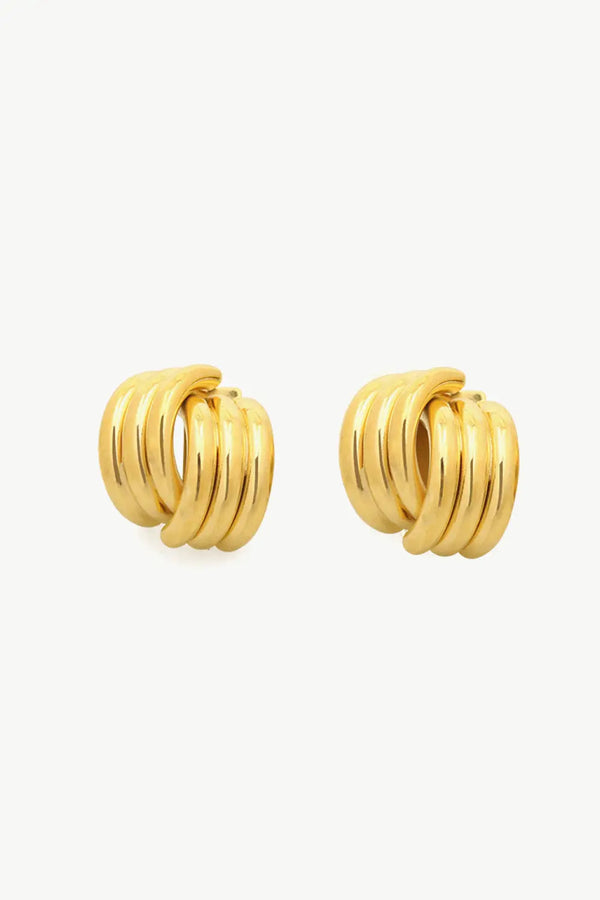 Line Design Stud Earrings LOVCIA