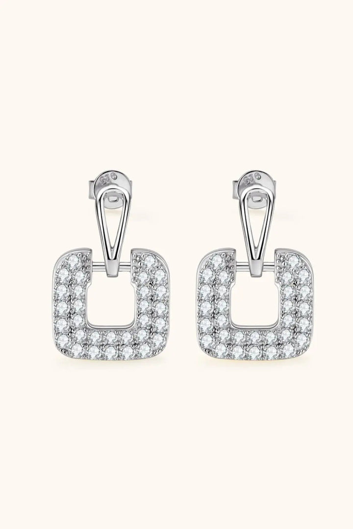 1.68 Carat Moissanite 925 Sterling Silver Drop Earrings LOVCIA