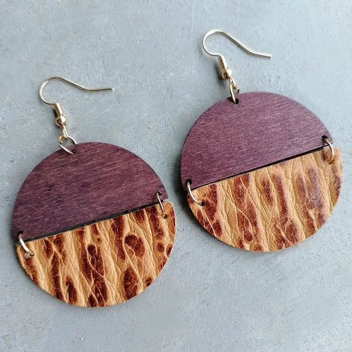 Round Drop Earrings LOVCIA