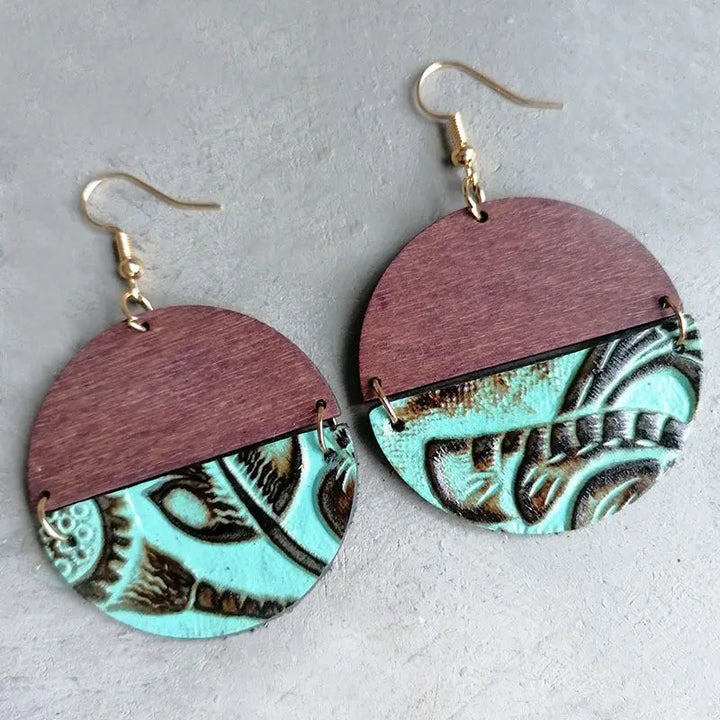 Round Drop Earrings LOVCIA