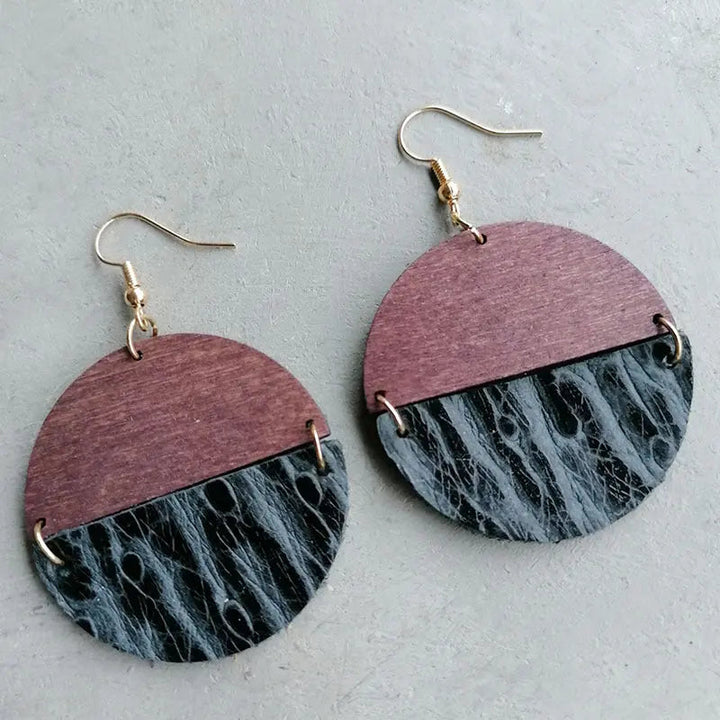 Round Drop Earrings LOVCIA