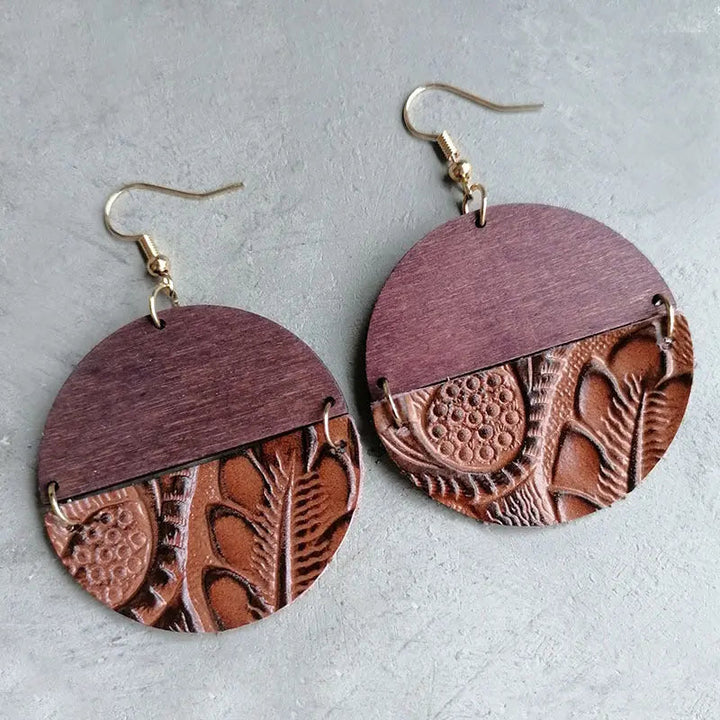 Round Drop Earrings LOVCIA