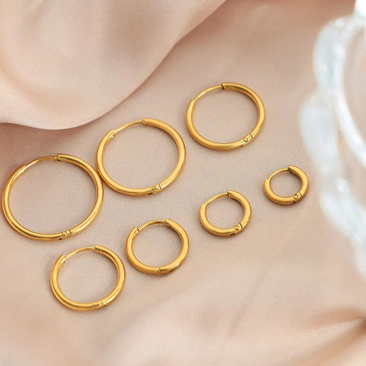 18K Gold-Plated Huggie Earrings LOVCIA