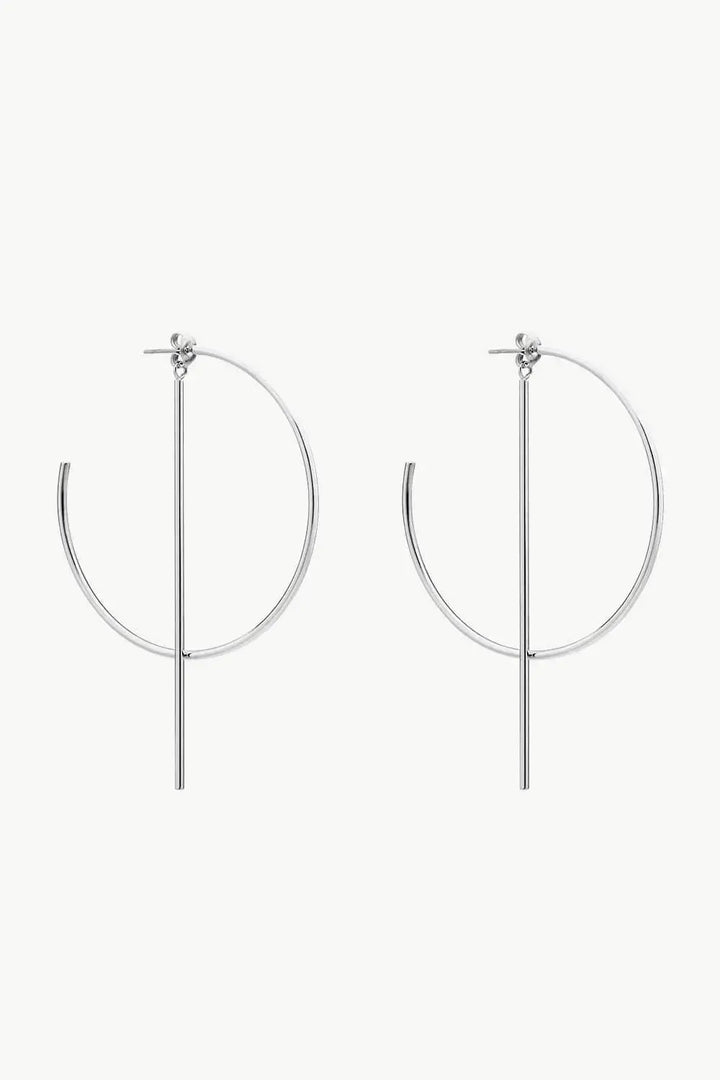 LOVCIA C-Hoop Stainless Steel Earrings