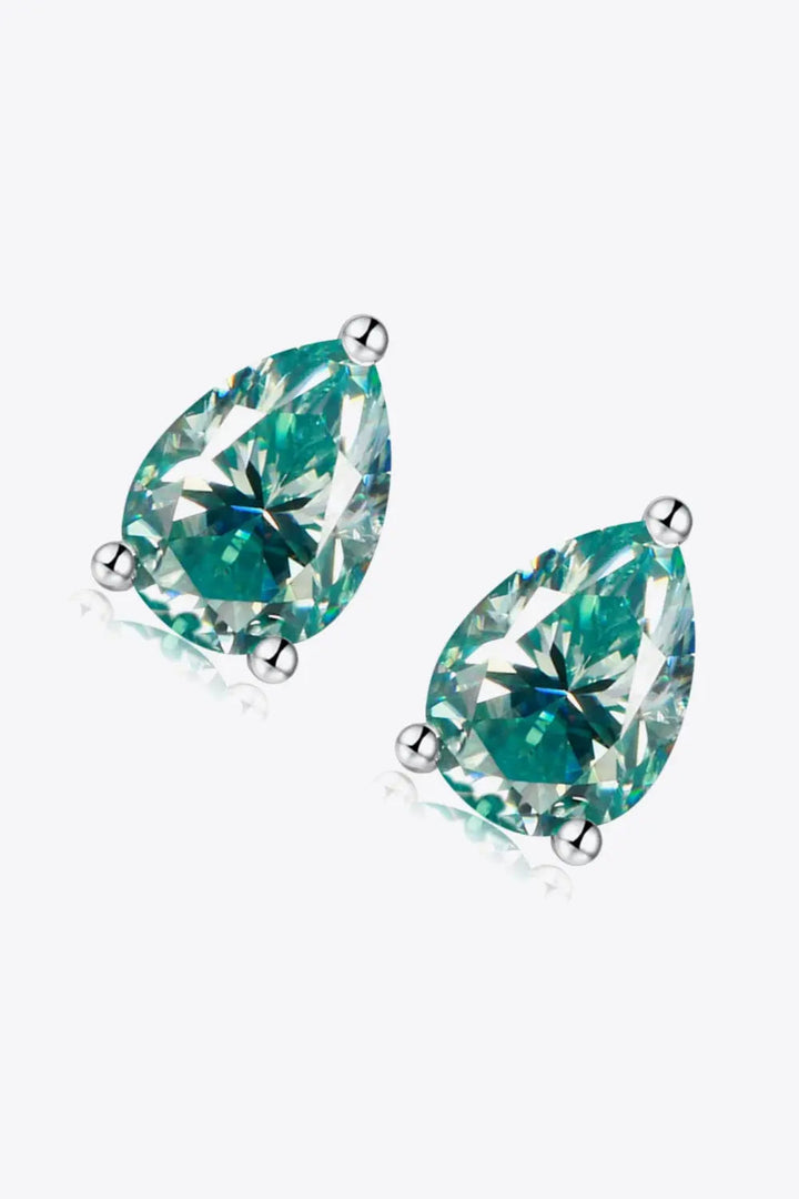 2 Carat Moissanite Teardrop Earrings LOVCIA