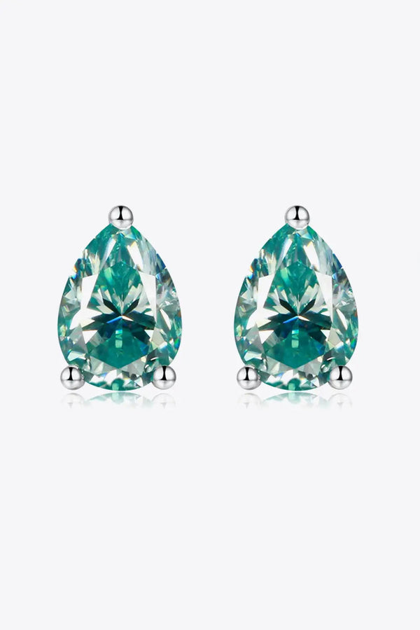 LOVCIA 2 Carat Moissanite Teardrop Earrings