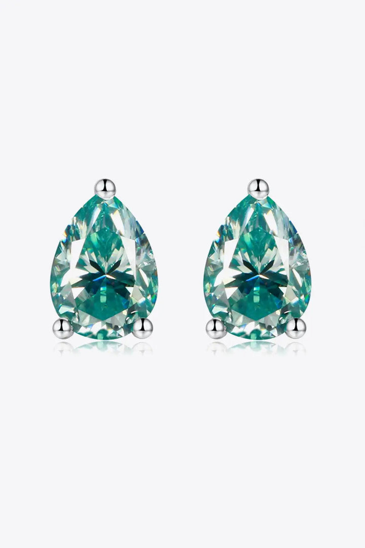 2 Carat Moissanite Teardrop Earrings LOVCIA