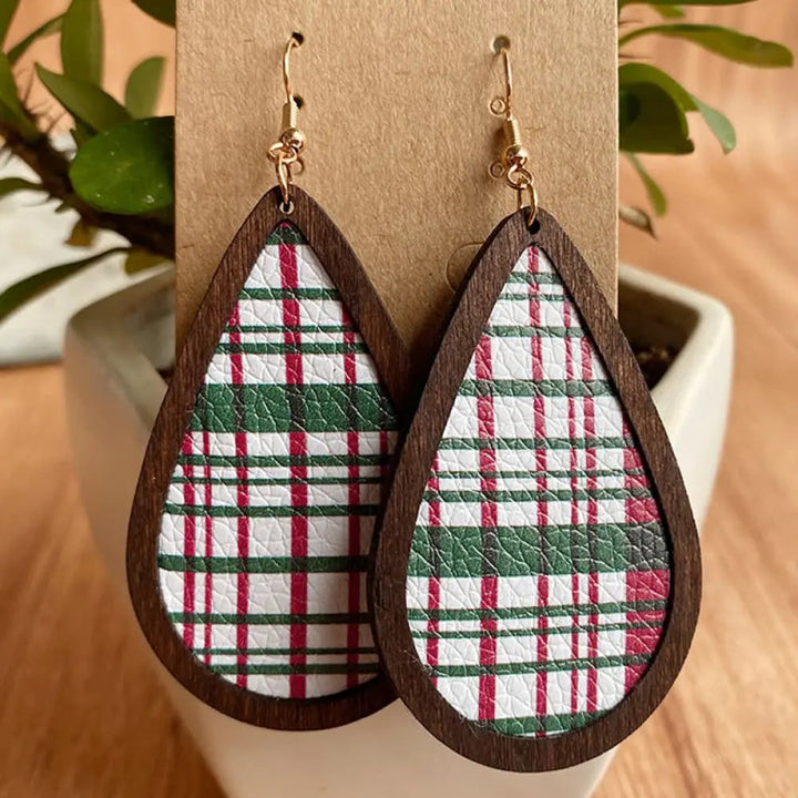 PU Teardrop Earrings LOVCIA