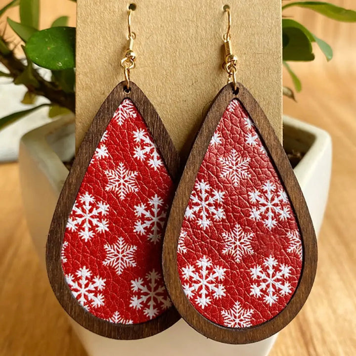 PU Teardrop Earrings LOVCIA