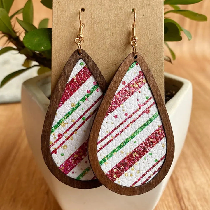 PU Teardrop Earrings LOVCIA