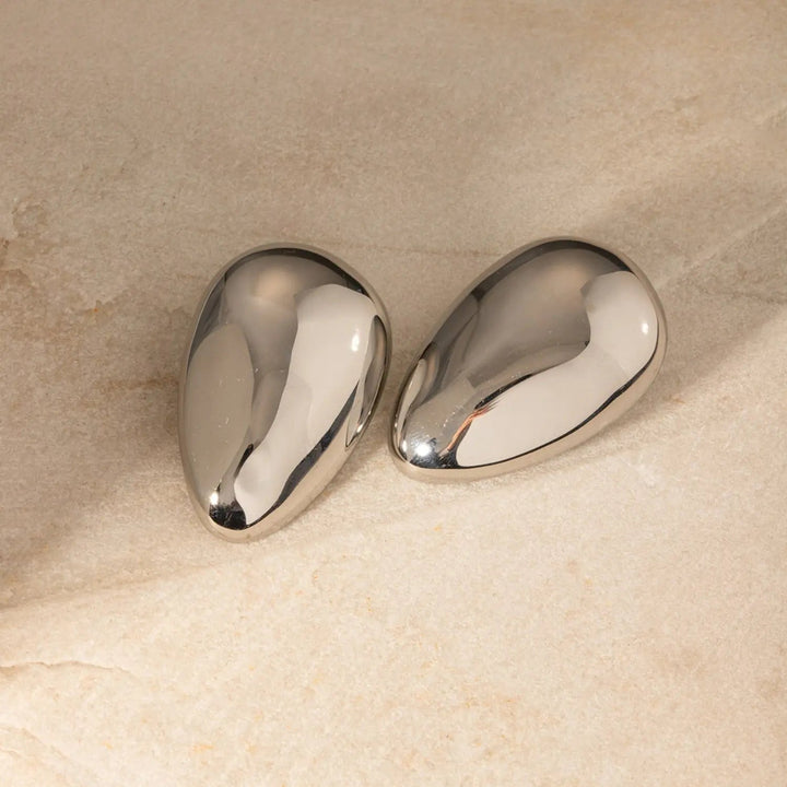 Stainless Steel Teardrop Stud Earrings LOVCIA