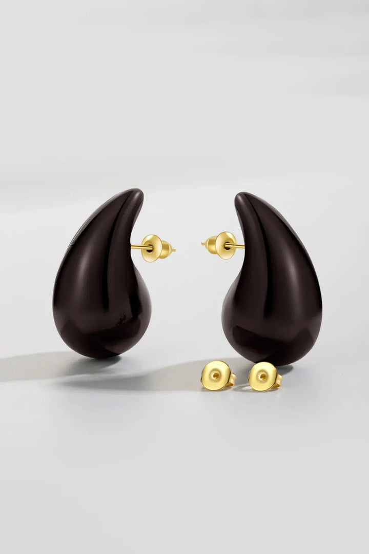 Big Size Water Drop Brass Earrings LOVCIA