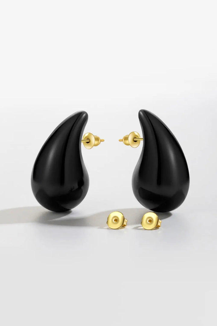 Big Size Water Drop Brass Earrings LOVCIA