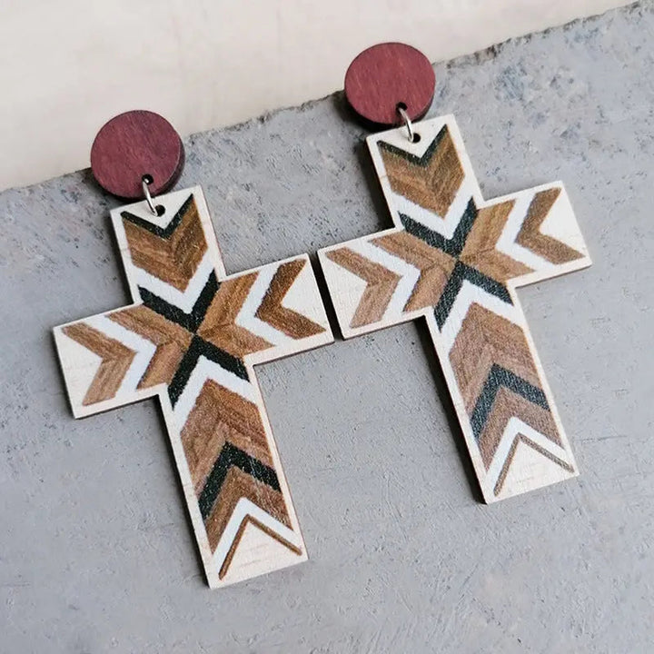 Cross Drop Earrings LOVCIA