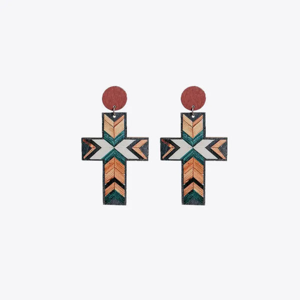 Cross Drop Earrings LOVCIA