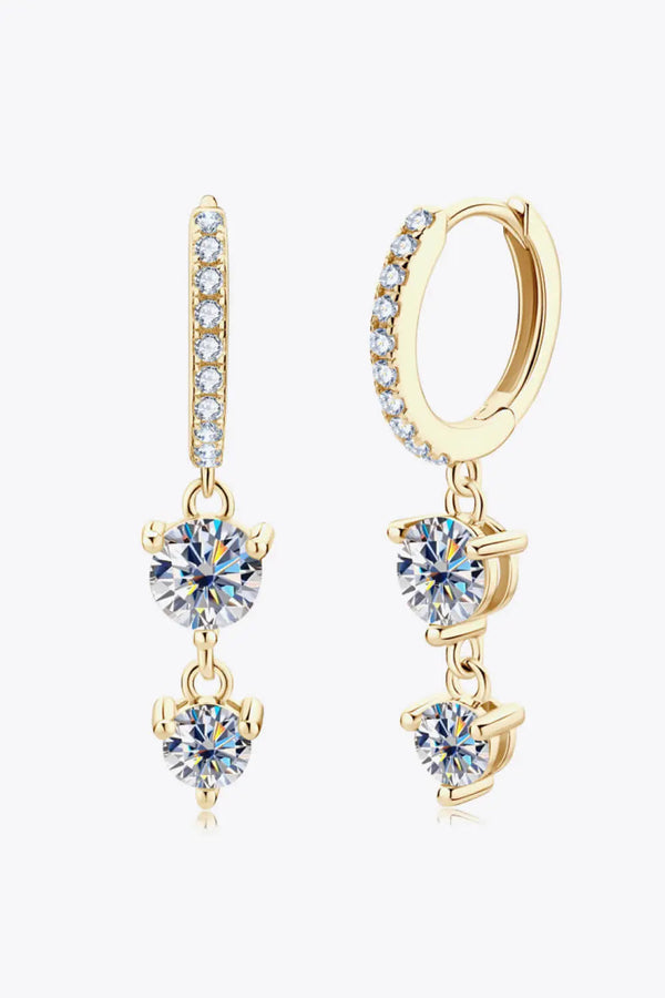 Adored Be The One Moissanite Drop Earrings LOVCIA