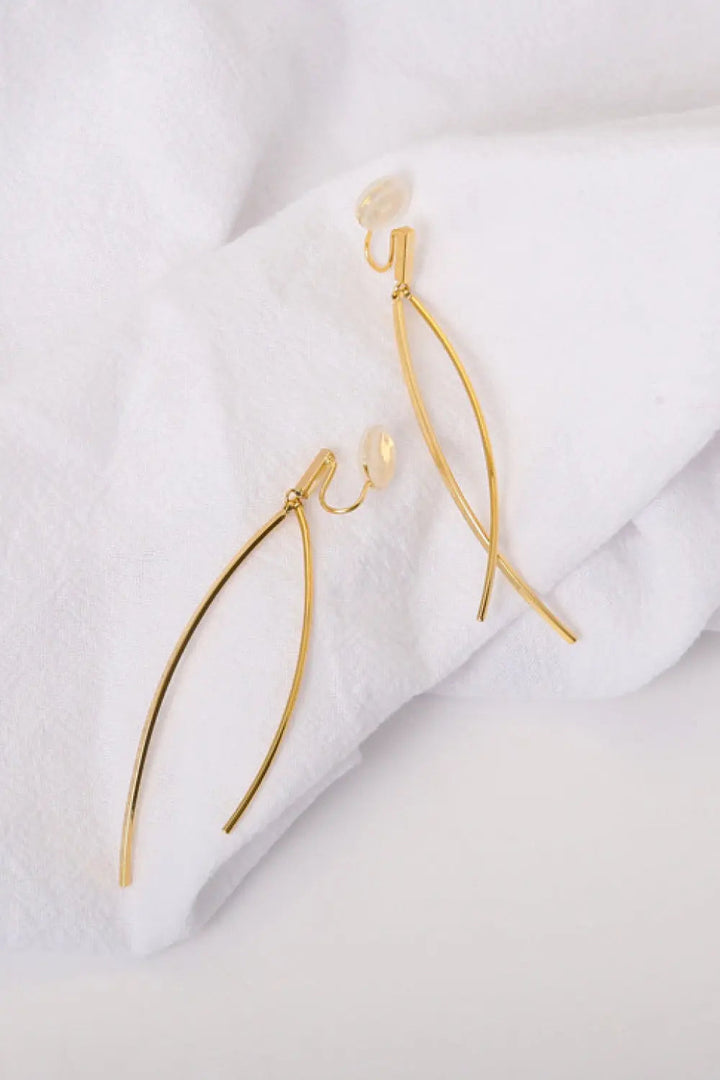 18K Gold Plated Clip-On Earrings LOVCIA