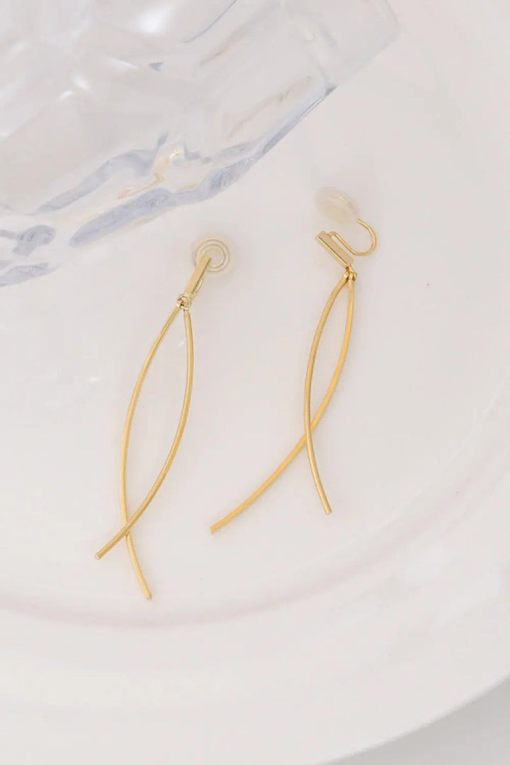 18K Gold Plated Clip-On Earrings LOVCIA