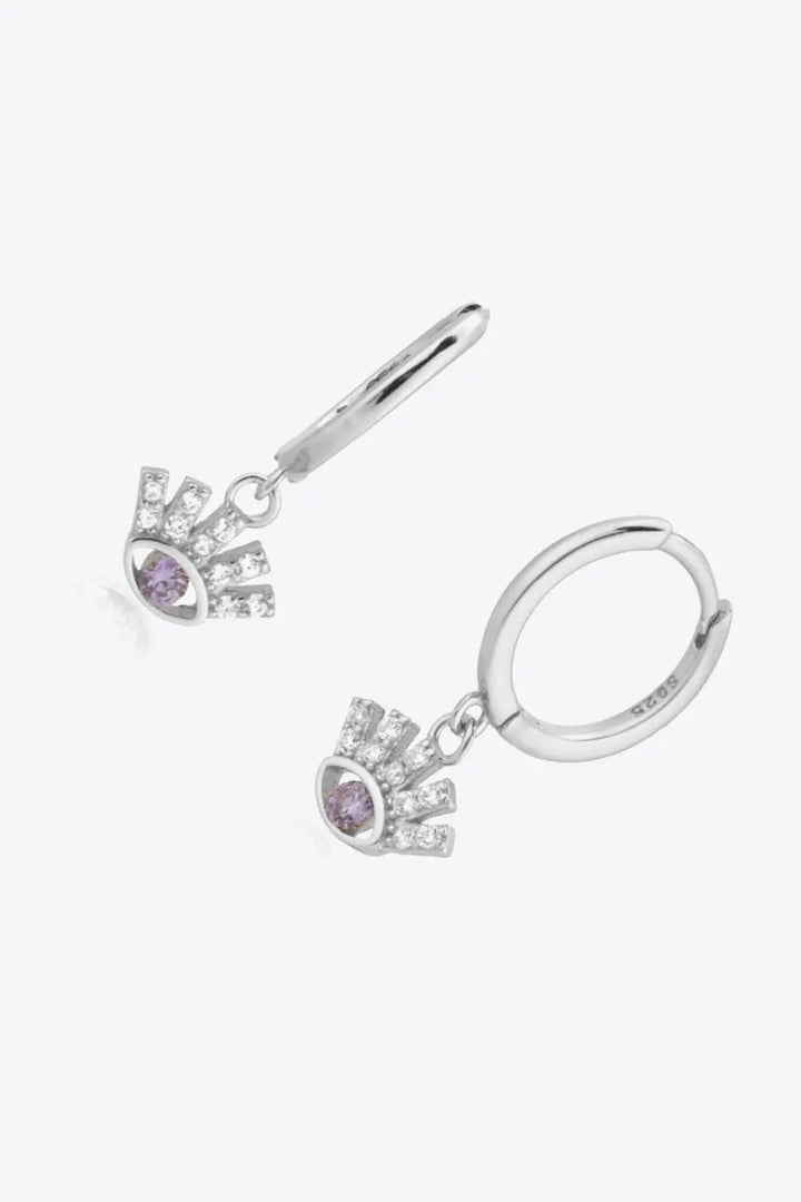 925 Sterling Silver Huggie Drop Earrings LOVCIA