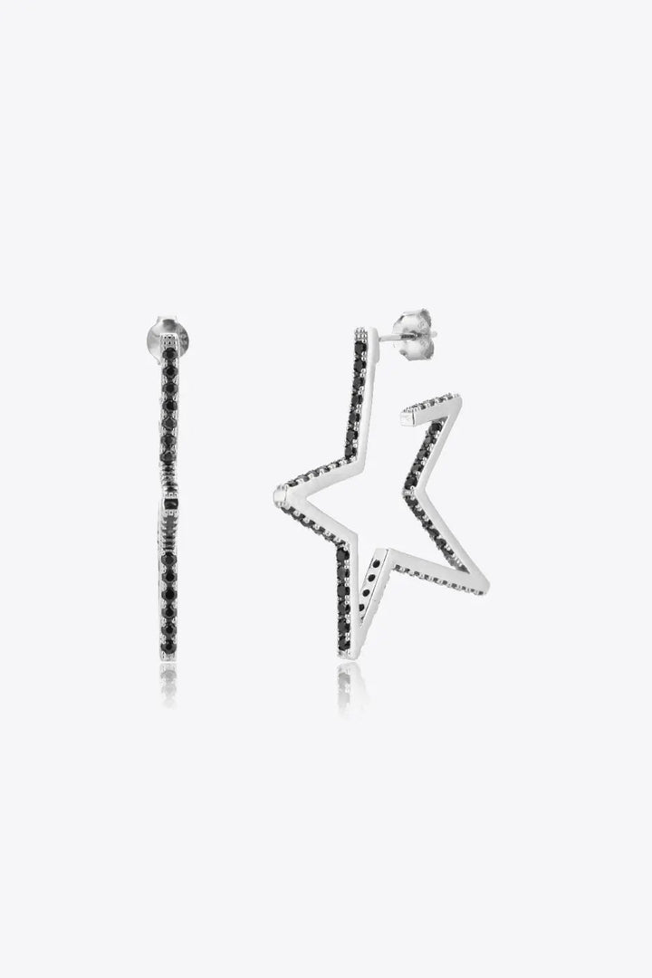 Zircon Star 925 Sterling Silver Earrings LOVCIA