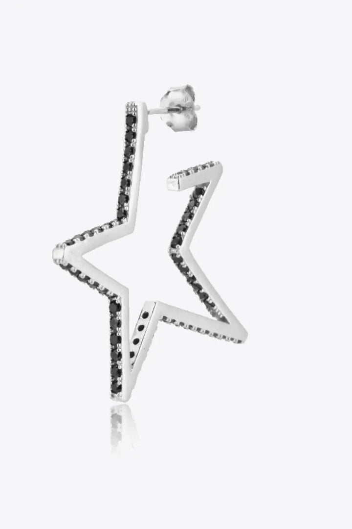 Zircon Star 925 Sterling Silver Earrings LOVCIA