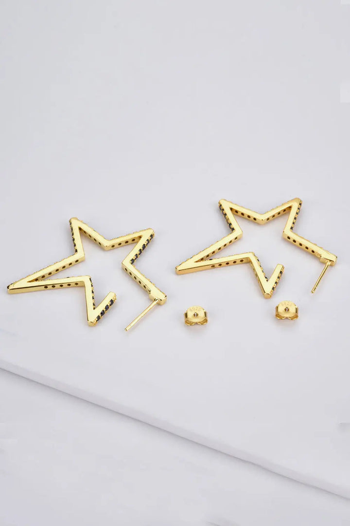 Zircon Star 925 Sterling Silver Earrings LOVCIA