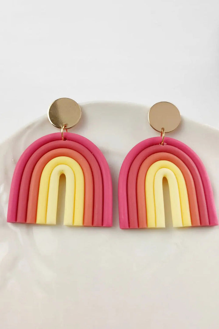 Rainbow Shape Dangle Earrings LOVCIA