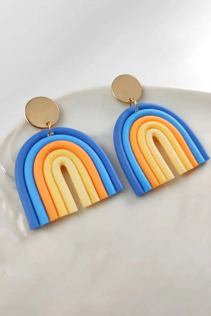 Rainbow Shape Dangle Earrings LOVCIA