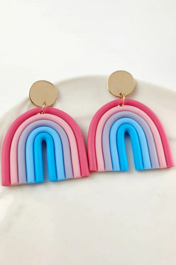 Rainbow Shape Dangle Earrings LOVCIA