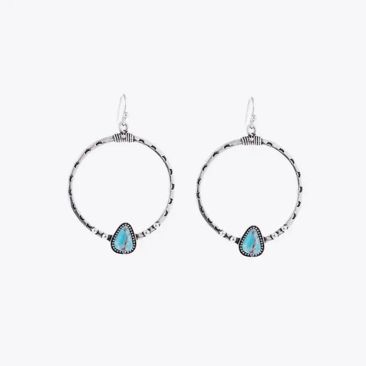 LOVCIA Artificial Turquoise Drop Earrings