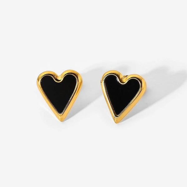 Heart Stainless Steel Stud Earrings LOVCIA