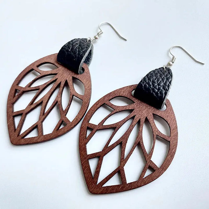 Leaf Drop Earrings LOVCIA