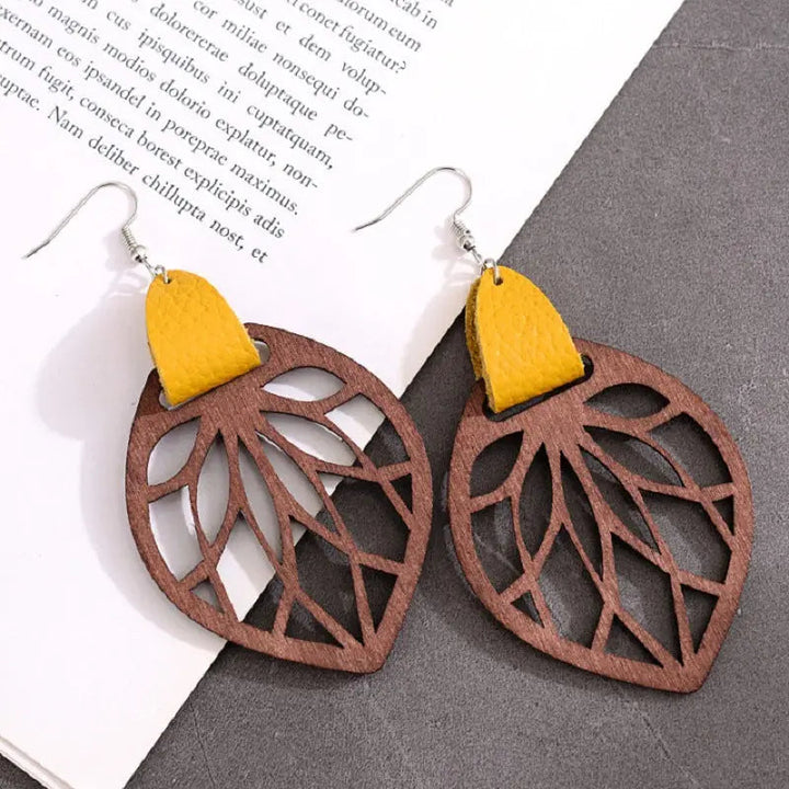 Leaf Drop Earrings LOVCIA