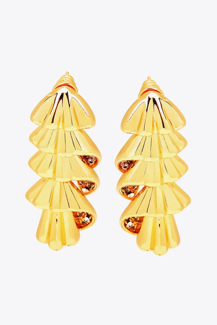 So Gorgeous 18K Gold-Plated Rhinestone Earrings LOVCIA