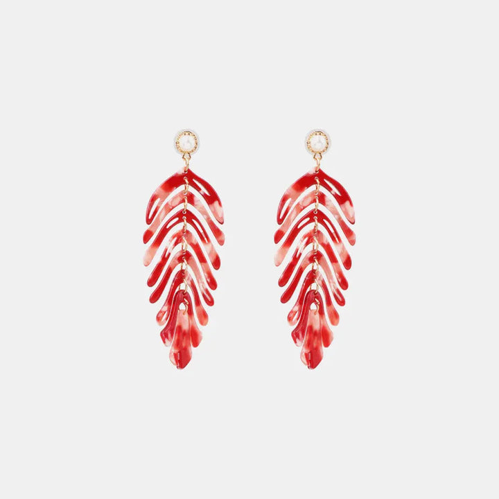 Leaf Shape Dangle Earrings LOVCIA