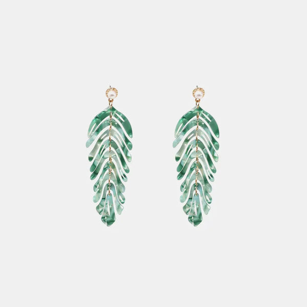 Leaf Shape Dangle Earrings LOVCIA