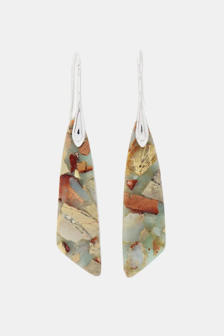 Handmade Natural Stone Dangle Earrings LOVCIA