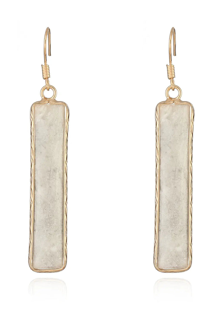 Natural Stone Drop Earrings LOVCIA