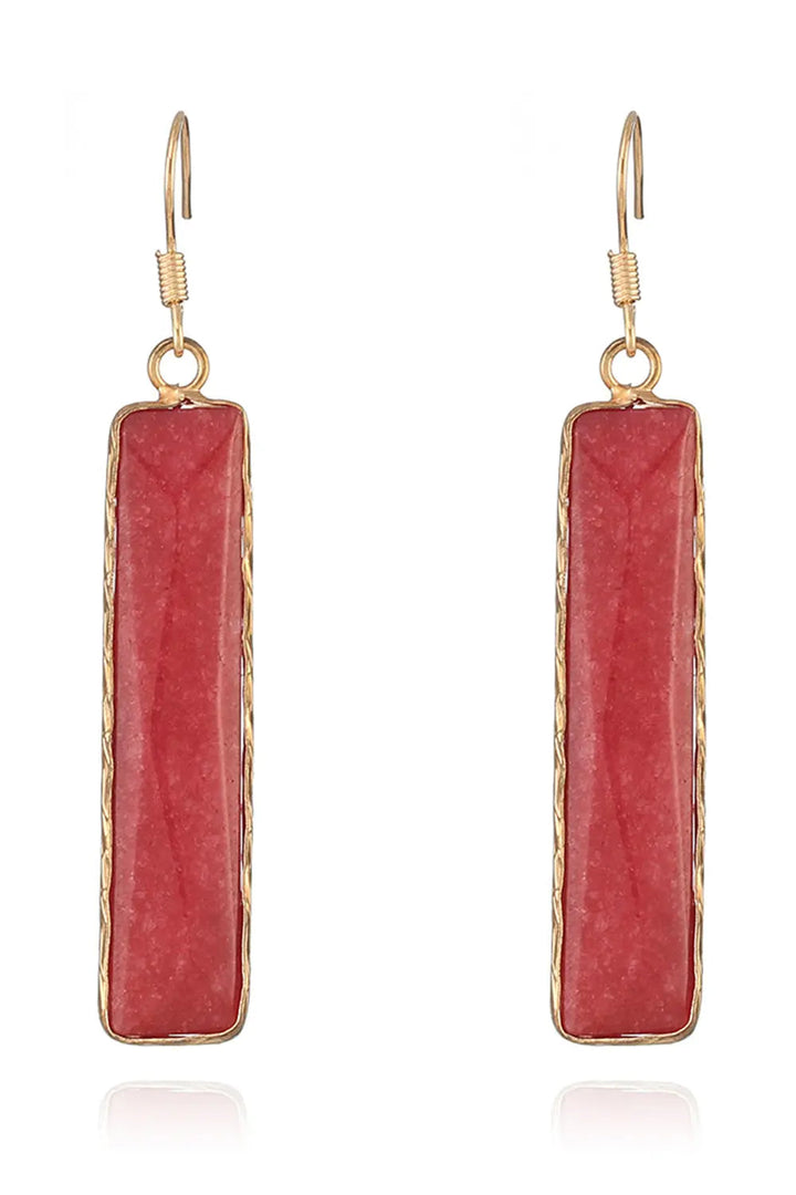 Natural Stone Drop Earrings LOVCIA