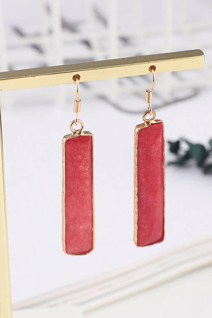 Natural Stone Drop Earrings LOVCIA