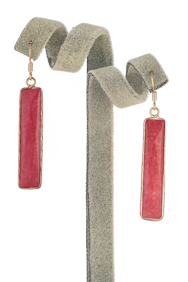 Natural Stone Drop Earrings LOVCIA