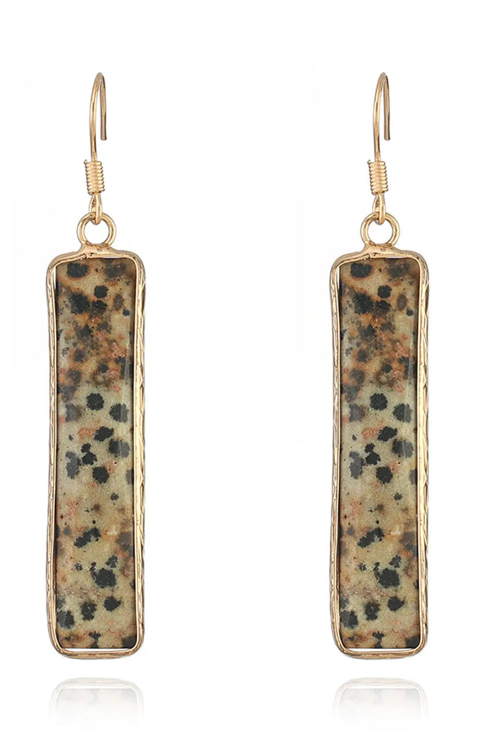 Natural Stone Drop Earrings LOVCIA